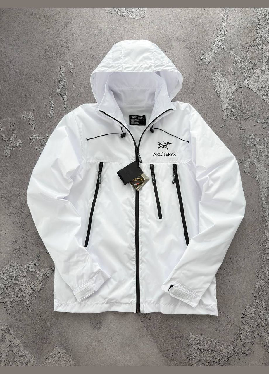 Біла демісезонна вітровка No Brand