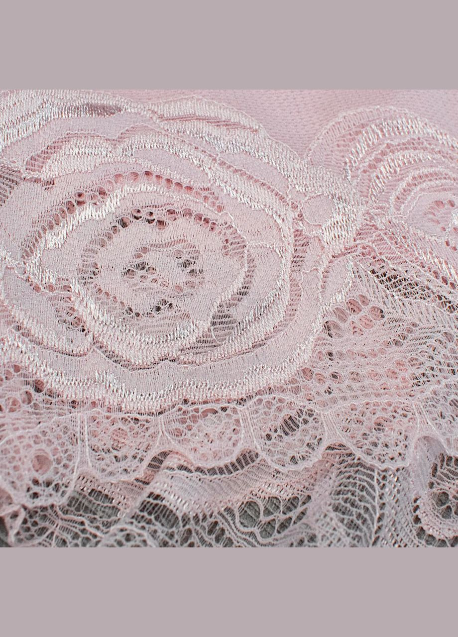 Трусы больших размеров из натурального хлопка в рубчик с кружевными вставками комплект 4 шт No Brand Сліп (316080450)