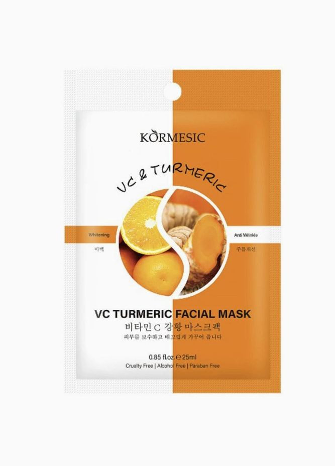 Маска для лица с витамином C и куркумой KORMESIC VC Turmeric Mask 25 мл Xue Lan Hua (335868353)