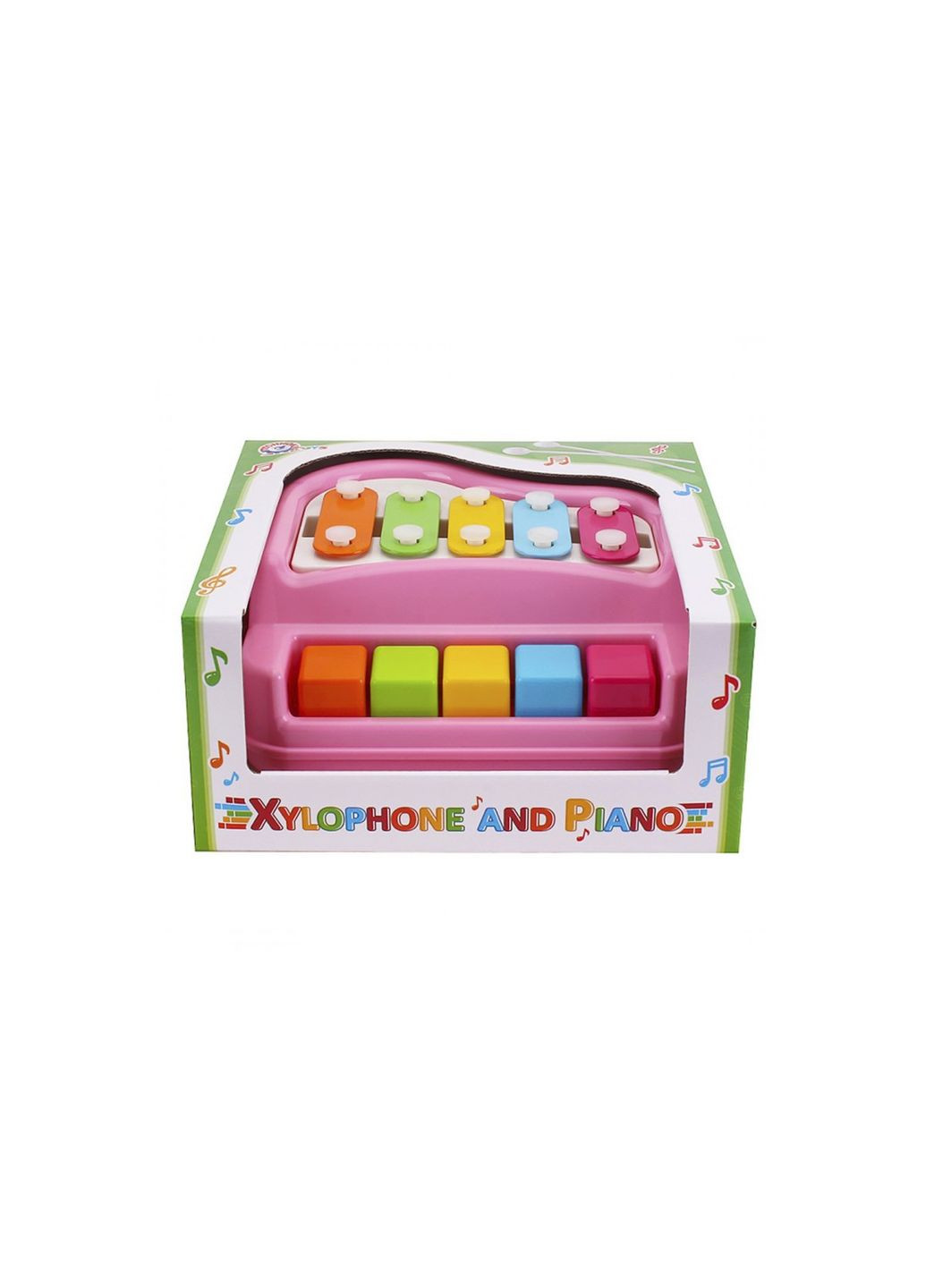 Игрушка Ксилофон-фортепиано розовое (TH7907) ТехноК (365546884)