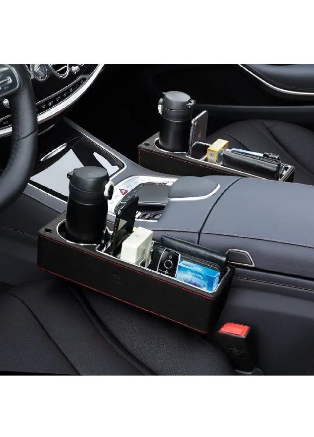 Органайзер карман для установки между сидениями в машину салон автомобиля без USB-разъема (476945-Prob) Левый Unbranded (292784549)