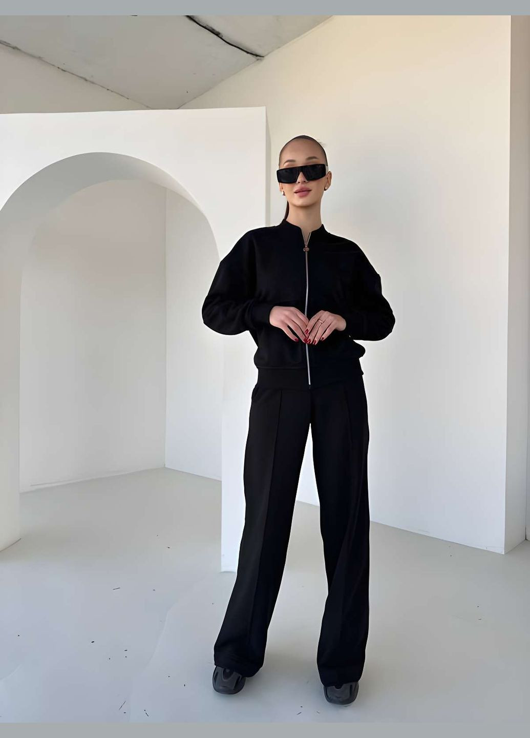 Женский спортивный костюм двойка брюки + бомбер, спортивный костюм... No Brand (331283834)