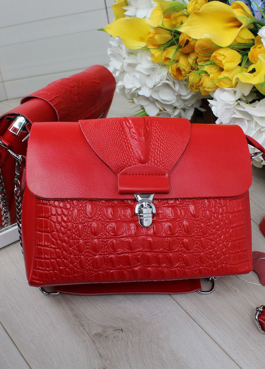 Сумка кожаная крокодил Vishnya (338782416)