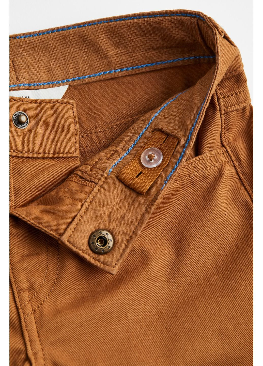 Коричневые кэжуал демисезонные брюки H&M