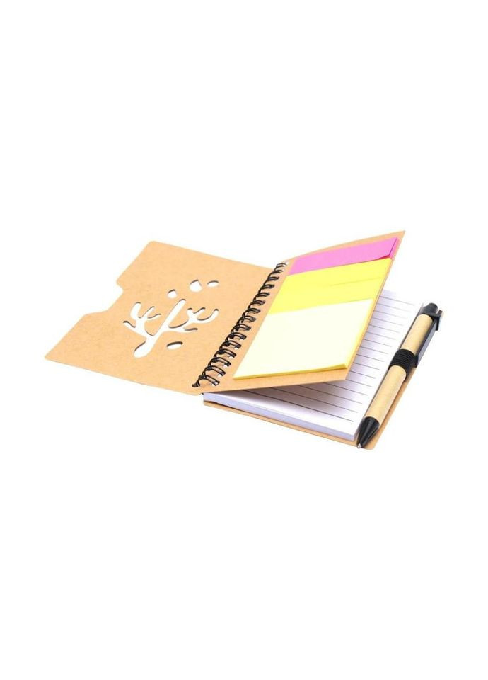 Блокнот А6 на спіралі JX010 з набором стікерів та ручкою No Brand (362568710)