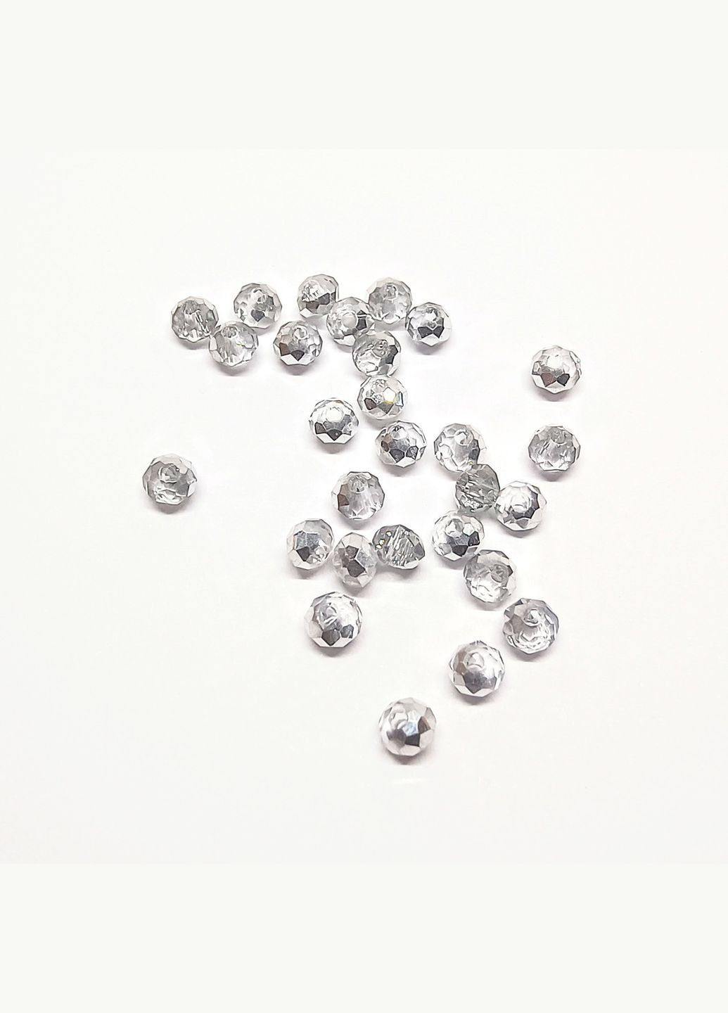 Бусины стекло Рондель гранёнка Зеркальный темный 2 мм Finding (338434418)