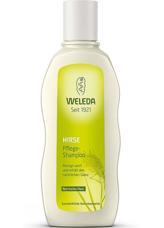 Шампунь-догляд для нормального волосся з екстрактом проса Hirse Pflege-Shampoo 190ml (62851-31016262) Weleda (368632877)