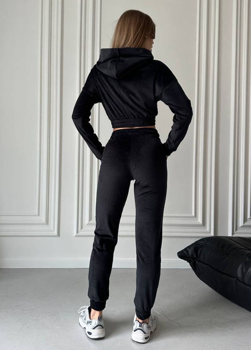 Спортивный костюм с укороченной кофтой на молнии с капюшоном Україна (304726149)