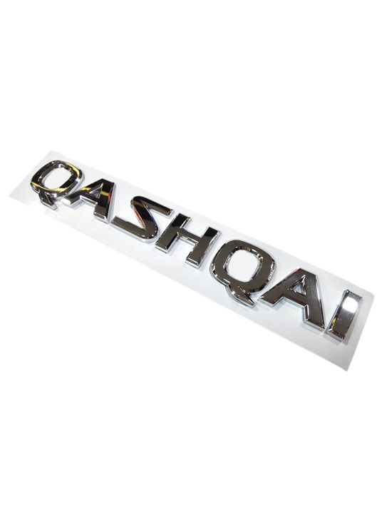 Емблема напис QASHQAI для хром 200х30мм пластик (на скотчі) Nissan (369610234)