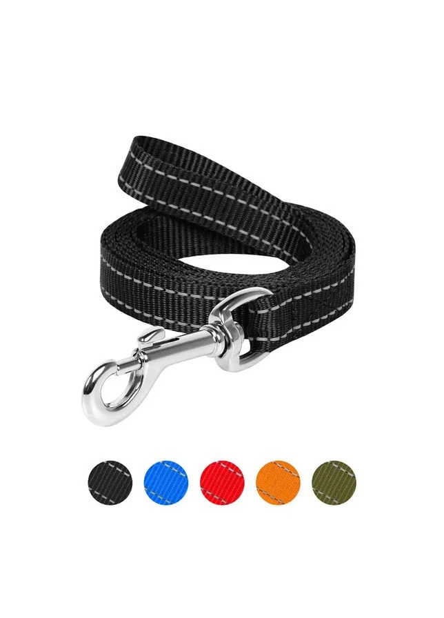 Повідець нейлоновий Dog Extreme 25 мм 200 см чорний для собак ProDobro (387362843)