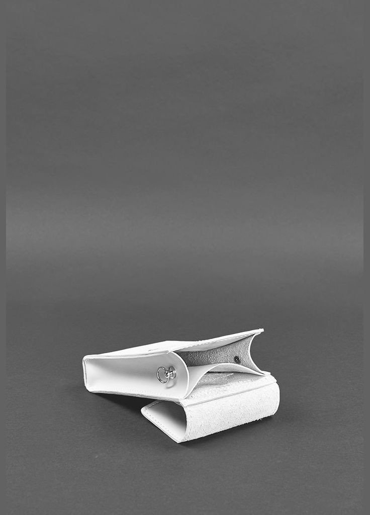 Вертикальна жіноча шкіряна сумка поясна / кроссбоді Mini біла (A-026708) BlankNote (327874211)