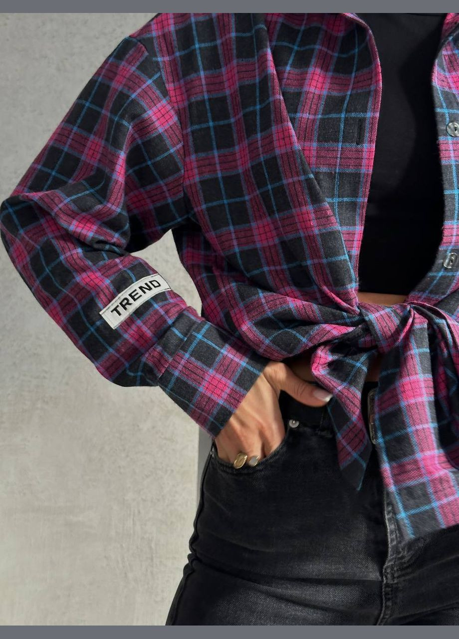 Жіноча сорочка в клітинку ТРЕНД No Brand (307059564)