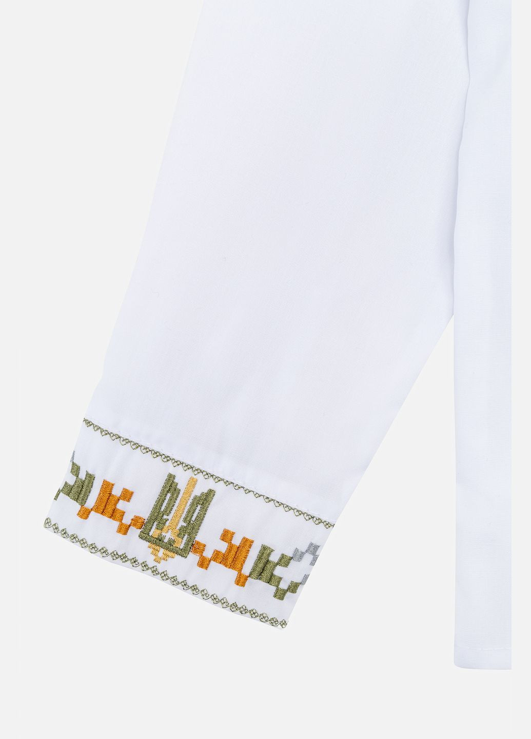 Вышиванка с длинным рукавом для мальчика цвет белый ЦБ-00246425 No Brand (283608767)