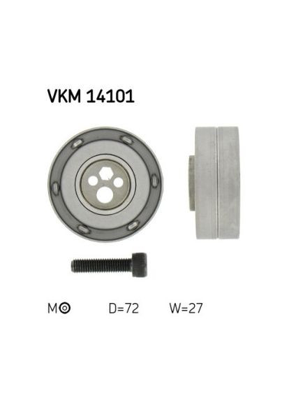 Ролик модуля натяжителя ремня FORD FIESTA II (FBD) 1.6 D (FBD)D16 VKM 14101 SKF (366193180)