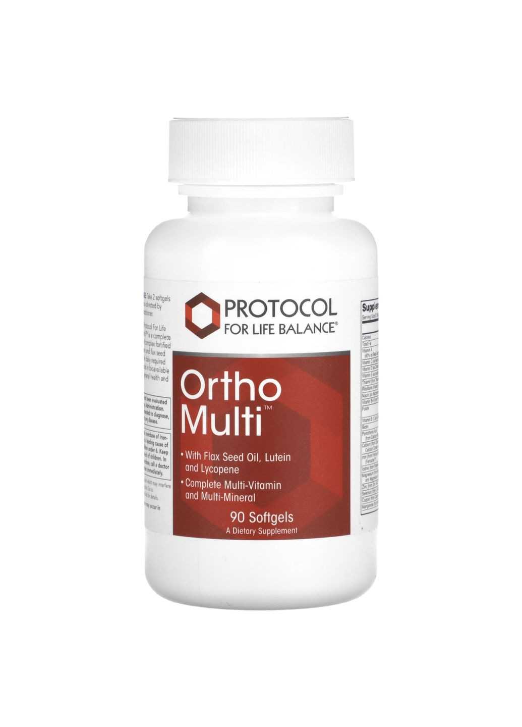 Мультивитамины и мультиминералы, Ortho Multi,, полный комплекс, 90 гелевых капсул Protocol for Life Balance (351383288)