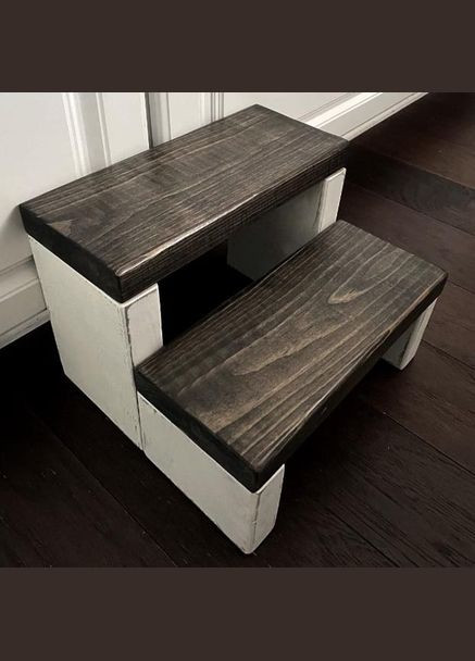 Лавка-сходинка з дерева Маунтін шеббі-мокко (ССТ-00232810) No Brand (327845503)