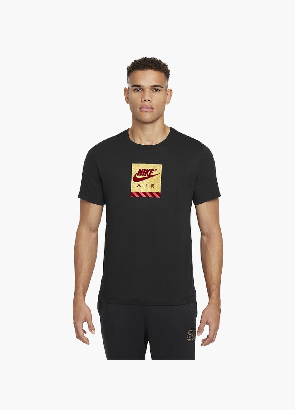 Черная футболка мужская hazard t-shirt black fz7962-010 Nike