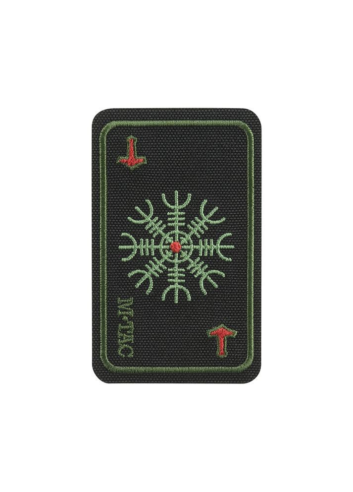 Нашивка карта Шлем Ужаса (вышивка) Black/Olive M-TAC (315047941)