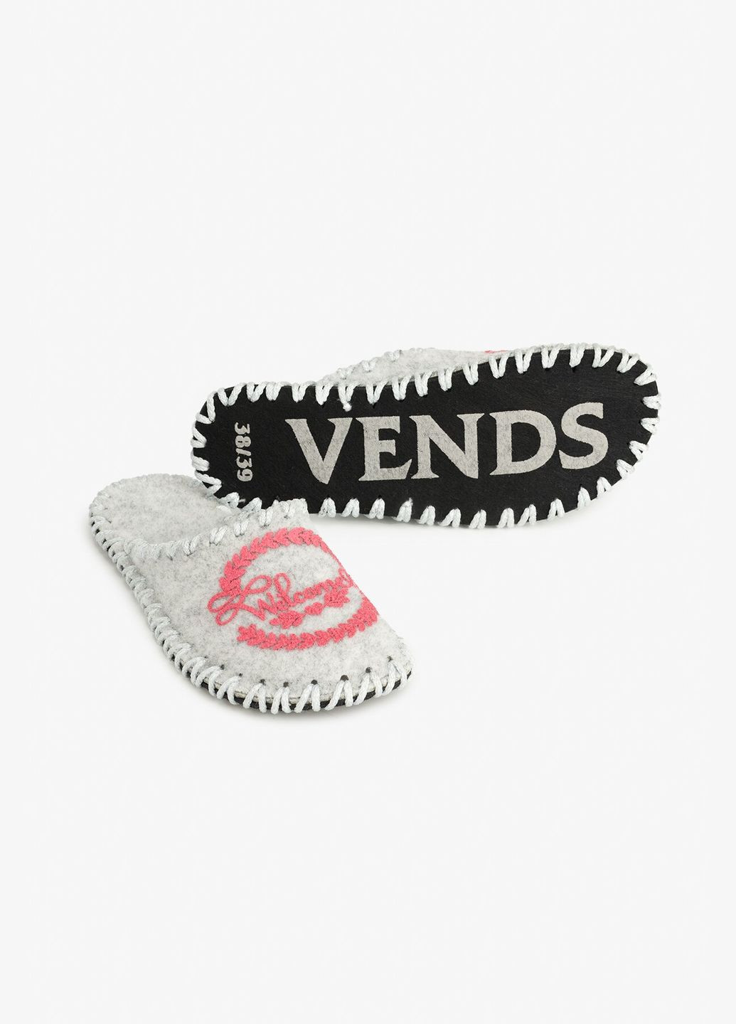 Серые тапочки женские 264w серый shop (2000990837585) VENDS