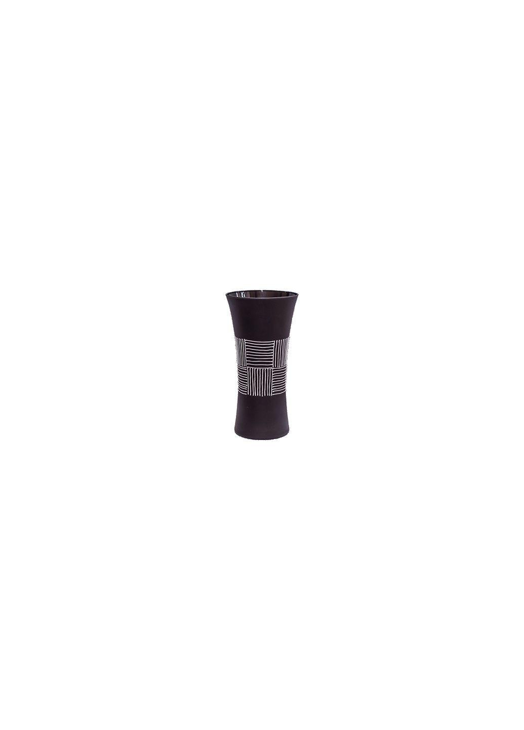 Ваза Доміно чорна 28,5 см Х029 domino black GlassStyle (273218013)