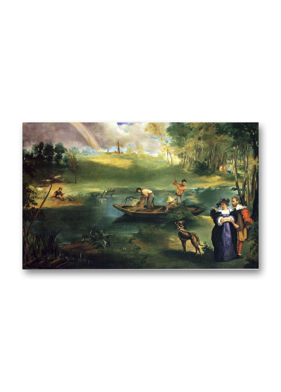 Печать на холсте Рыбалка Эдуар Мане 50x70 No Brand (346494292)