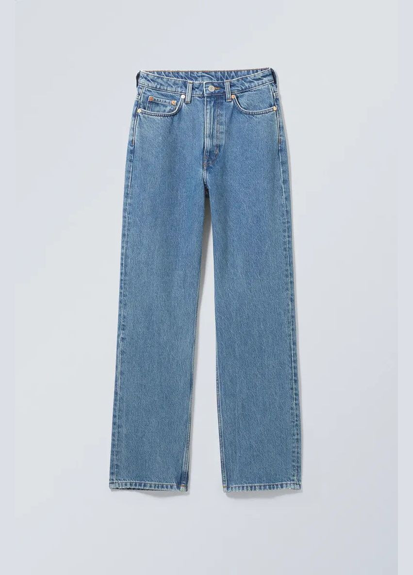 Прямі джинси з високою талією Weekday - (313236602)