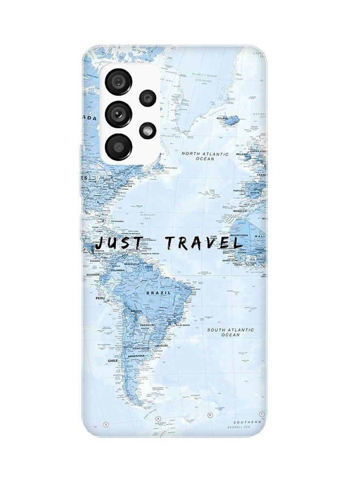 Матовий чохол з червоними боками на Samsung Galaxy A53 4G/5G:: Подорожі. Карта (принт 323) Creative (360678576)