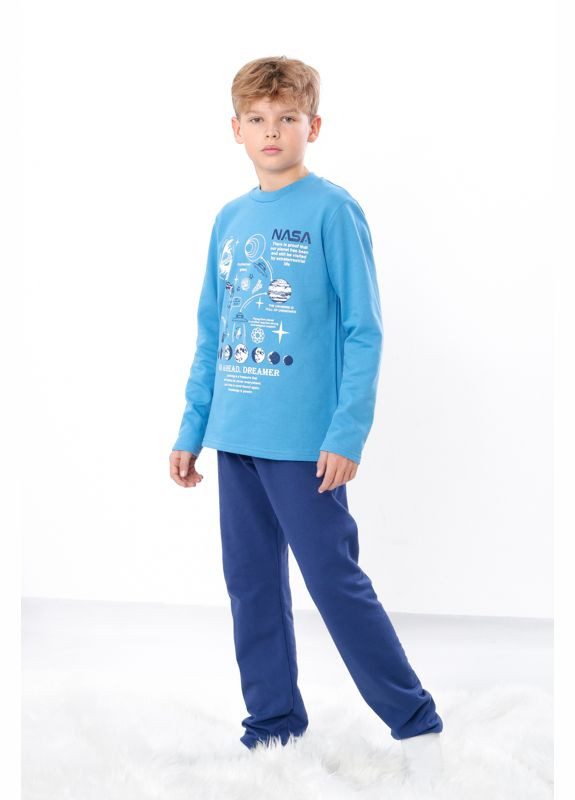Синя піжама для хлопчика (підліткова) hc (h001-6076-023-33-1) Be in fashion