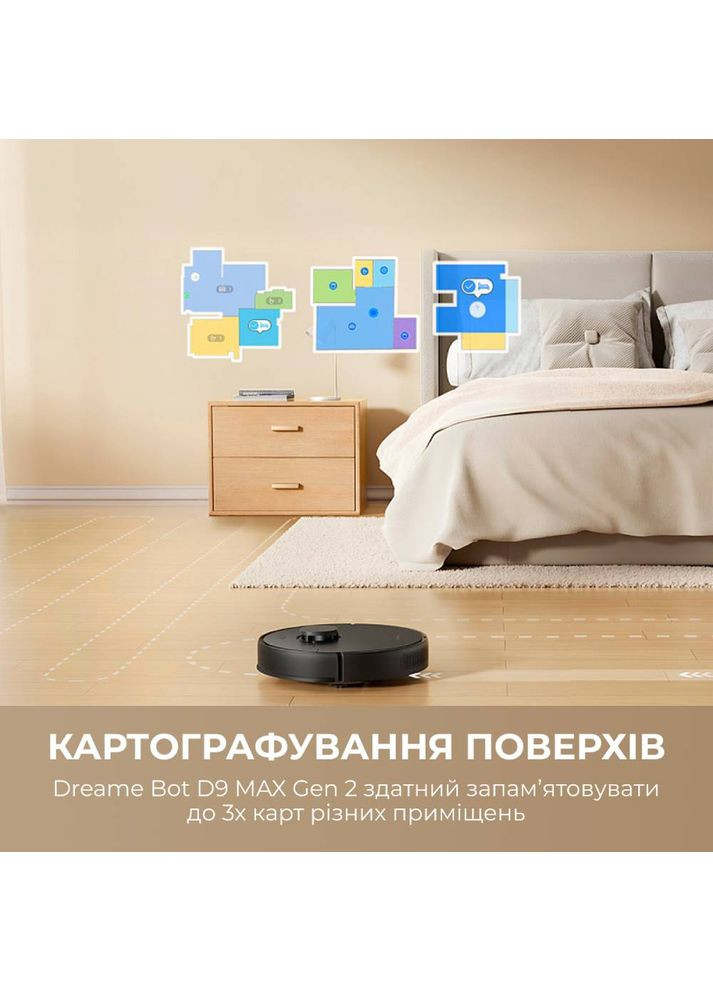 Роботпылесос D9 Max Gen 2 Black Dreame (306744535)