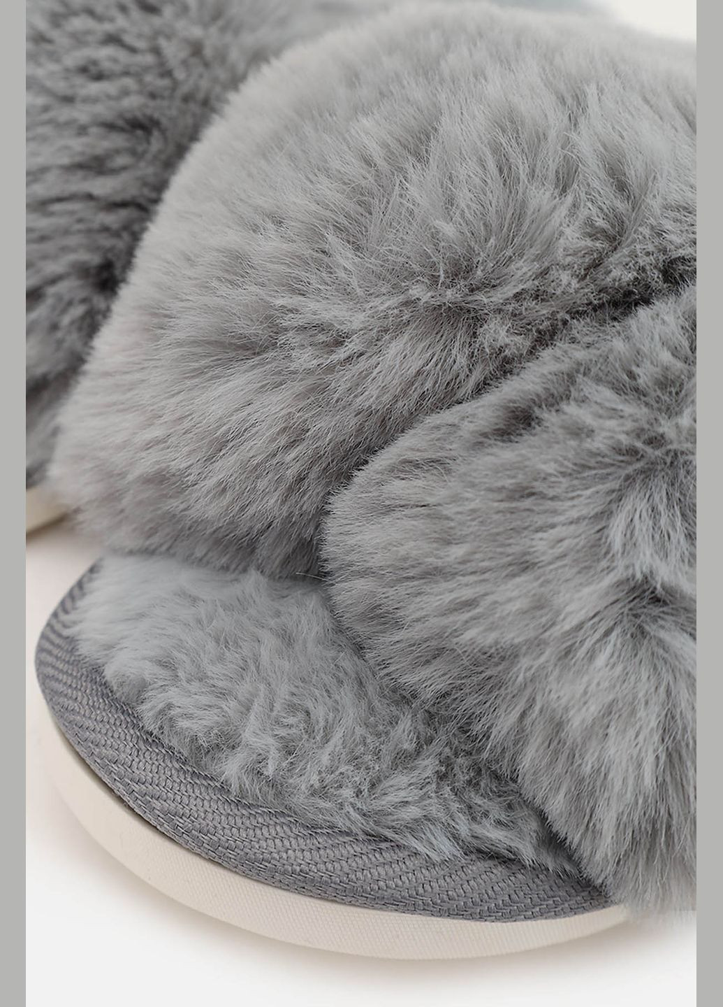Серые тапочки домашние женские цвет серый cb-00276845 No Brand