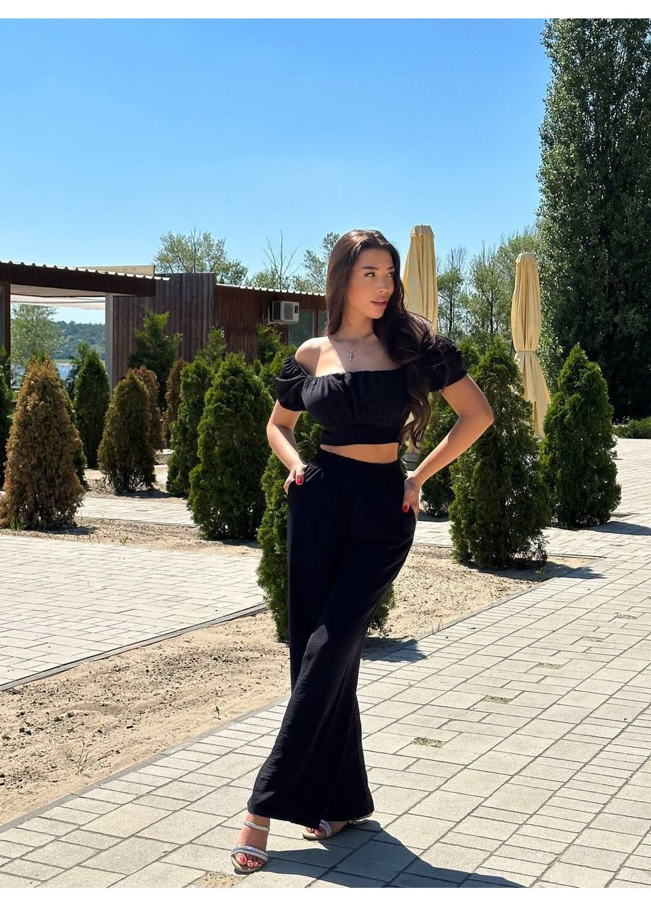 Летний женский костюм из креп жатки Україна (352267646)