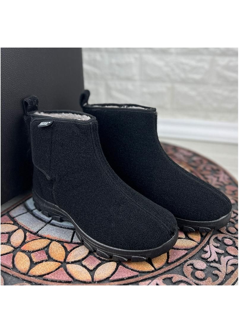 Черные чоловiчi бурки фетровi зимнi на липучцi vs-0010103-1 чорнi Gipanis