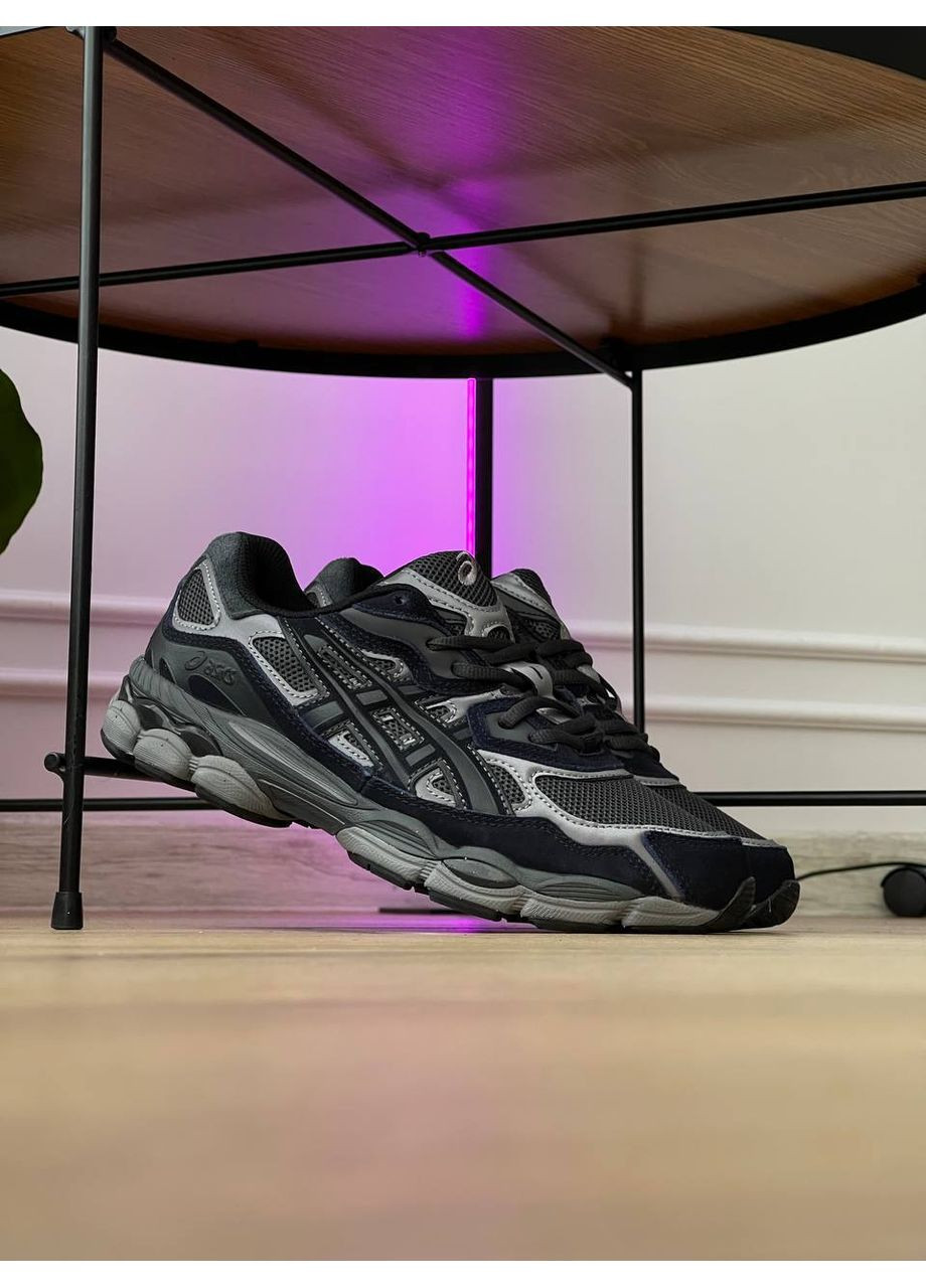 Кросівки жіночі і чоловічі Asics Gel-NYC gray black | Асікс Гель-НЮК сірі чорні No Brand сірі демісезони (362035190)