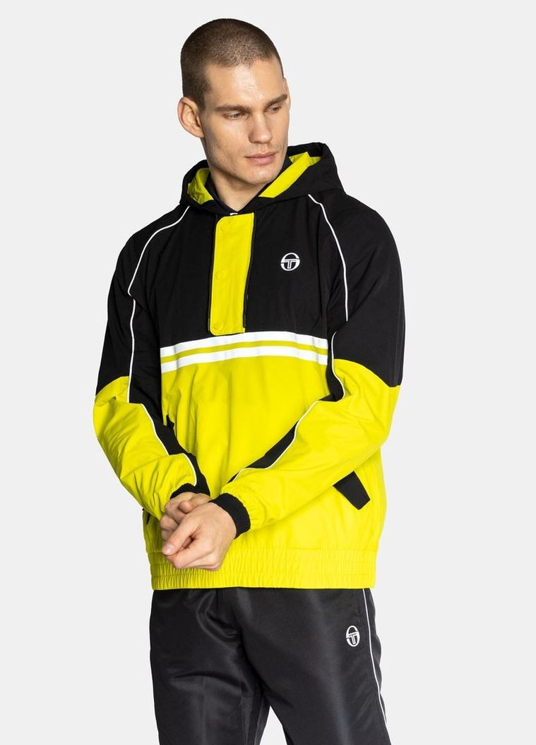 Салатова демісезонна вітровка Sergio Tacchini Netem Track Jacket BLK/LIM 39326