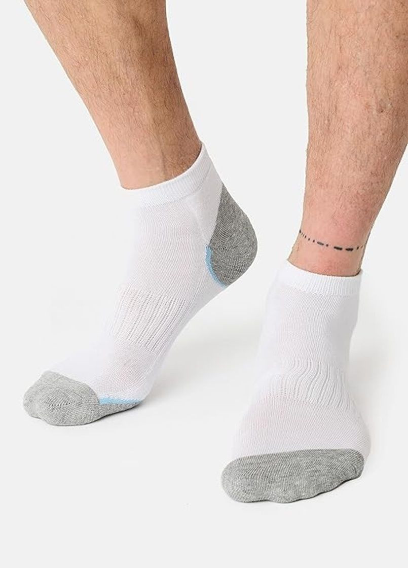 Белые носки 3пары Nur Die однотонные (315403552)