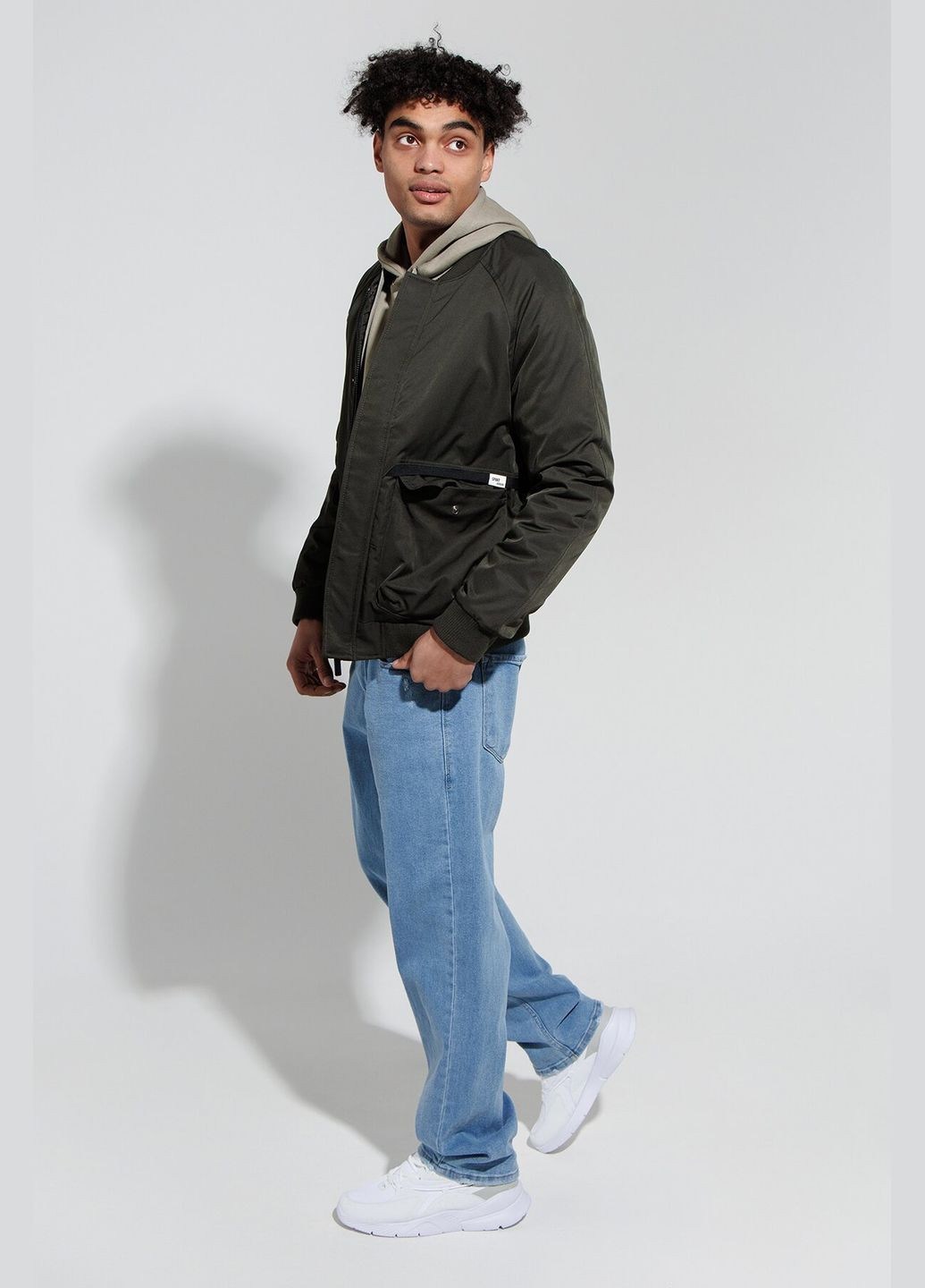 Оливкова (хакі) демісезонна куртка чоловіча 8021 (2000990365088d) shop (2000990365088) No Brand