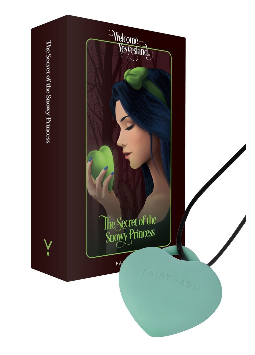 Мінівібратор сердечко PleasureStone green FairyGasm (316252685)