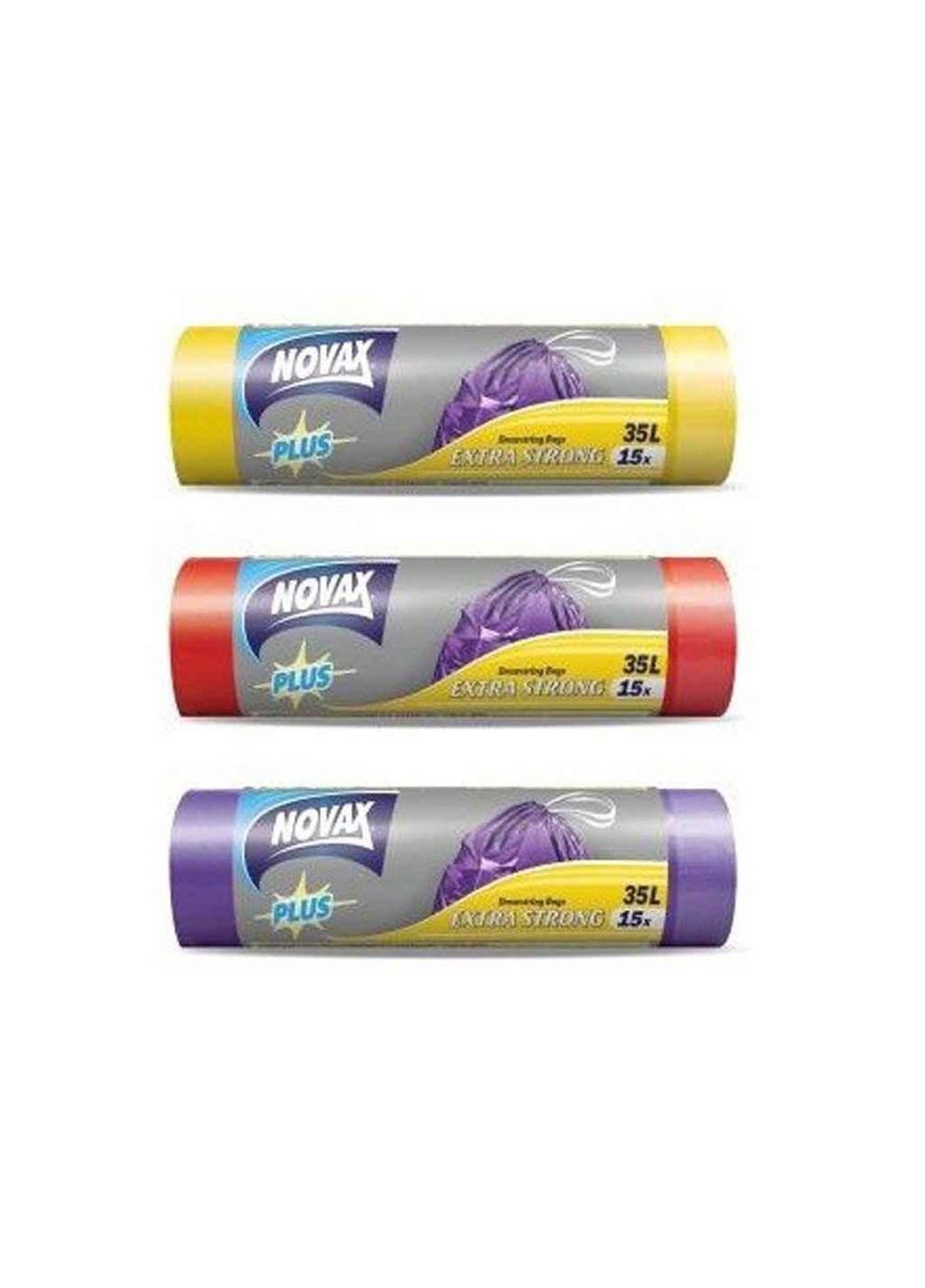 Пакети для сміття на завязках 35л.15шт арт.0403NVP ТМ Novax (300289512)