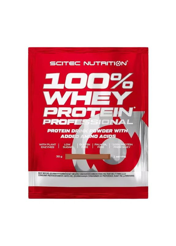 Сироватковий протеїн 100% Whey Protein Professional, айс-кава, 30 г Scitec Nutrition (364357385)