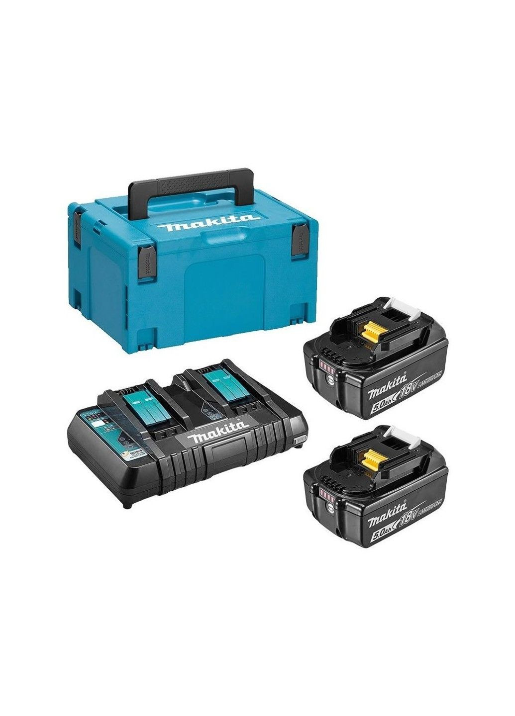 Набор аккумуляторов BL1850B (2 шт) и зарядное устройство для продукции LXT (197629-2) Makita (302661828)