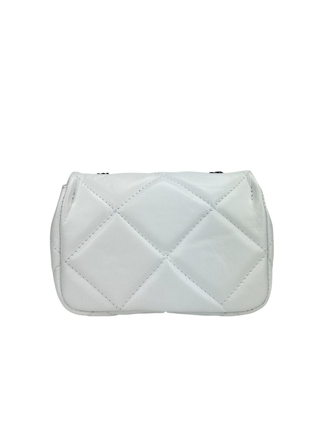 Стеганная женская мягкая сумочка на цепи Italy F-IT-98106W Firenze (292755471)