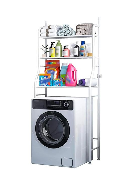 Полиця-стелаж над пральною машиною (160х47х25см) LAUNDRY RACK / Підлогова стійка-органайзер у ванну No Brand (345561543)