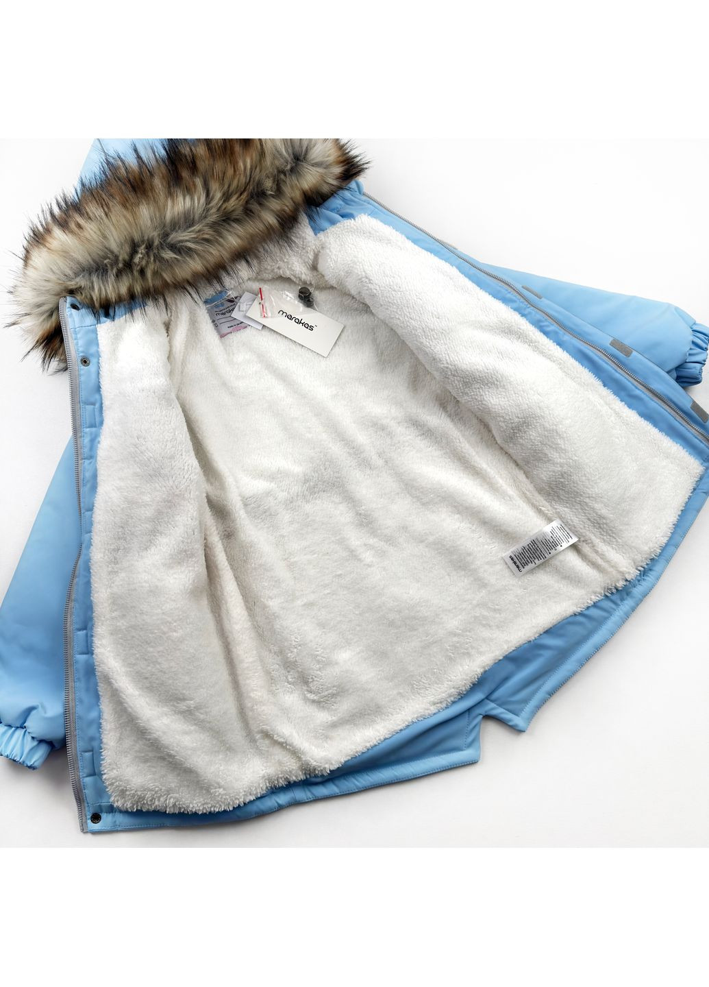 Голубая зимняя парка зима зимний 516027-08255 Marakas