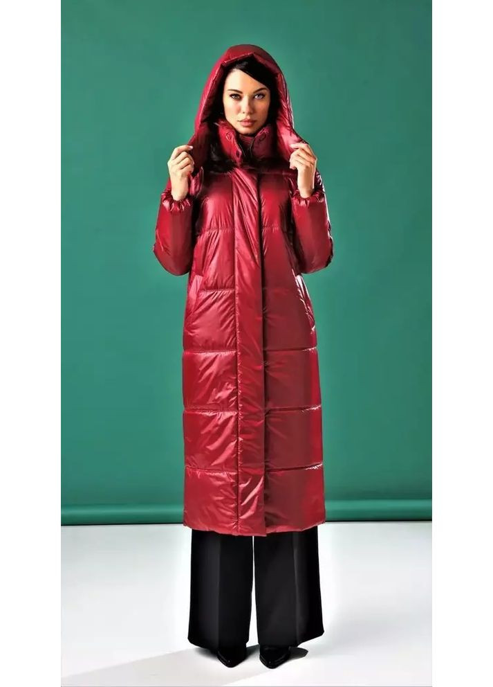 Бордовый демисезонный Пуховик Marshal Wolf