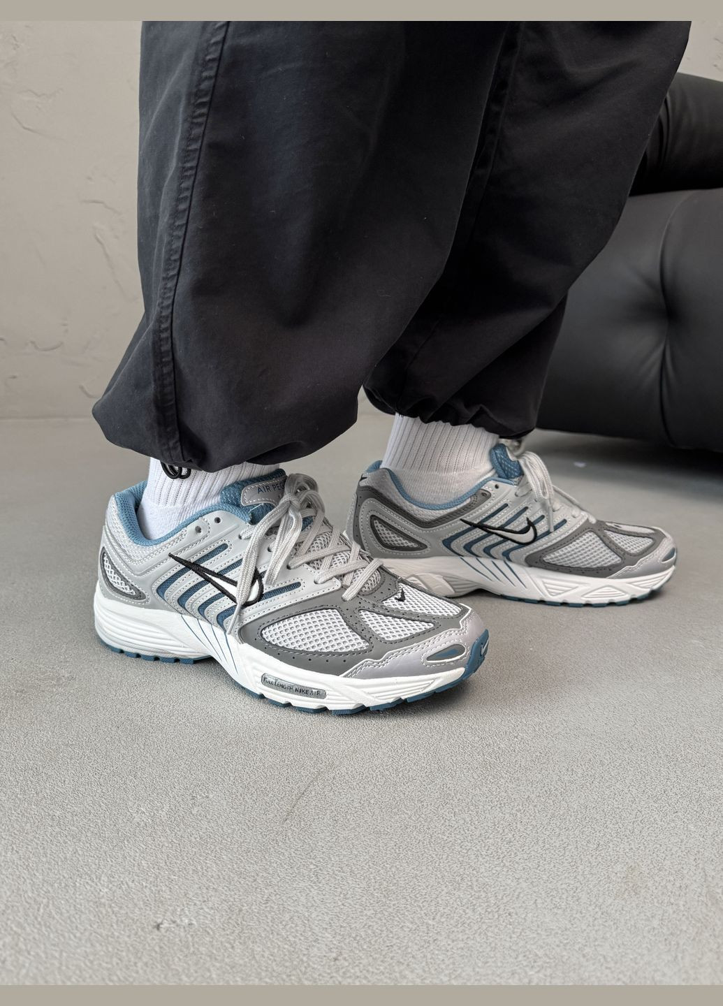 Сірі Осінні кросівки чоловічі nike air pegasus 2k5 grey | найк аір пегасус 2k5 сірі No Brand