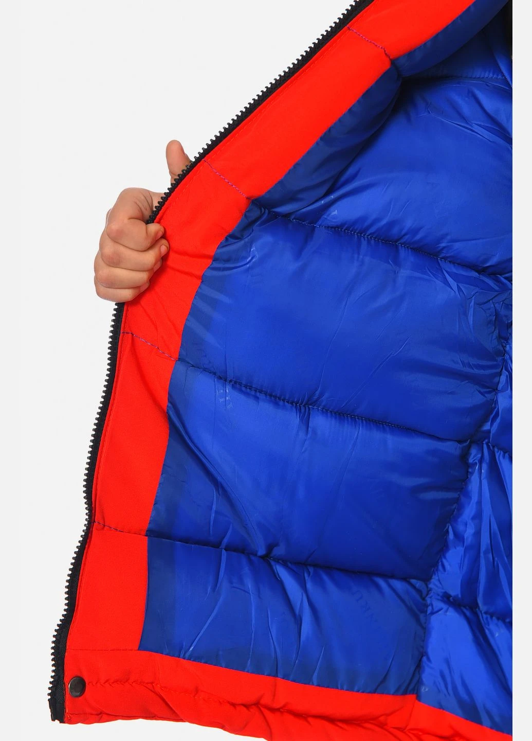 Червона зимня куртка дитяча для хлопчика зимня червоного кольору Let's Shop