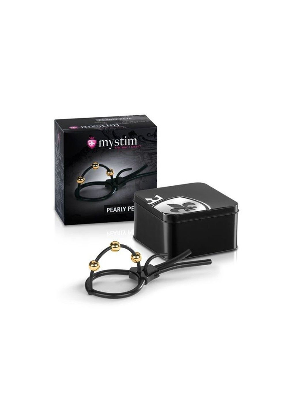 Утяжка для пеніса Pearly Pete, з трьома кульками Mystim (298572649)