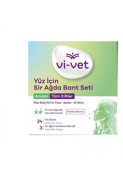 Воскові смужки для депіляції обличчя для всіх типів шкіри, 27 шт Vi-Vet (317254478)