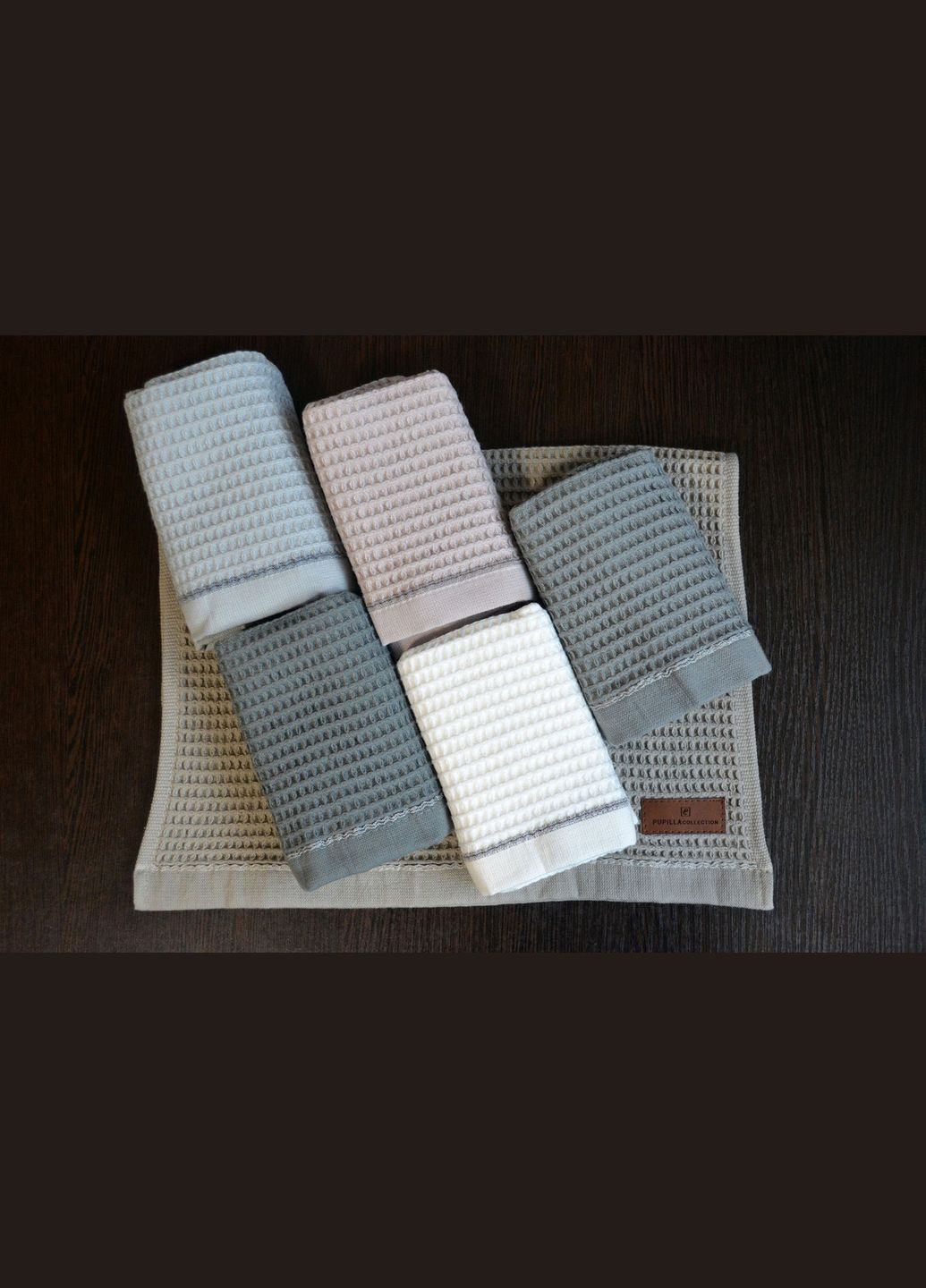 Набор полотенец 70х140 см Manhattan 6 шт. Pupilla комбинированный