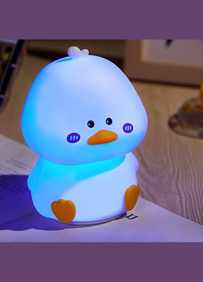 Аккумуляторный ночник-светильник SL40 силиконовая уточка с пультом ДУ Light Duck White VHG (334305185)